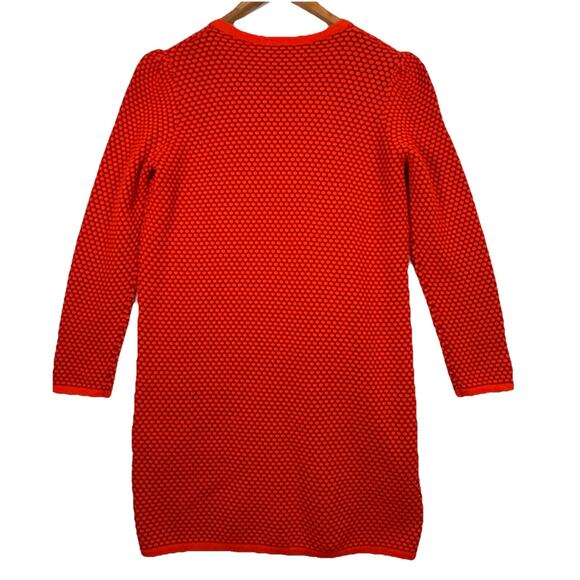 Cos Red-Orange Long Sleeve Sweater Dress Medium - Picture 5 of 7